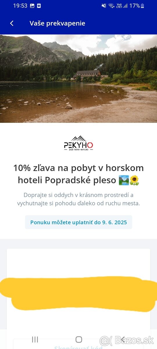 Zlavovy kupon Horsky Hotel Popradske pleso