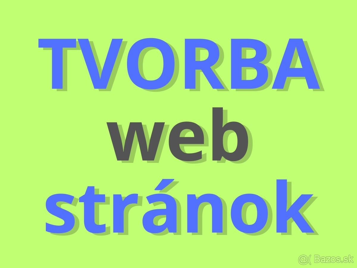Tvorba webstránky do 7 dní