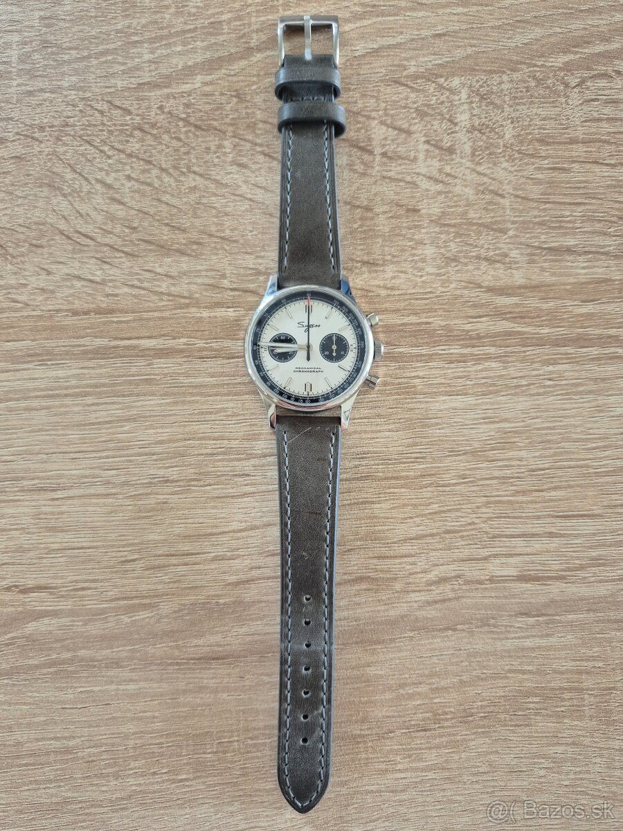 kožený remienok 20mm šedý genuine leather