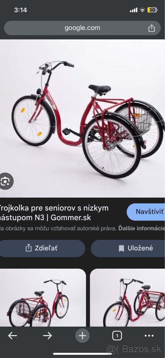Trojkolka pre seniorov