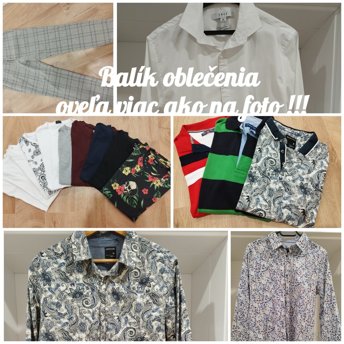 Balík pánskeho oblečenia