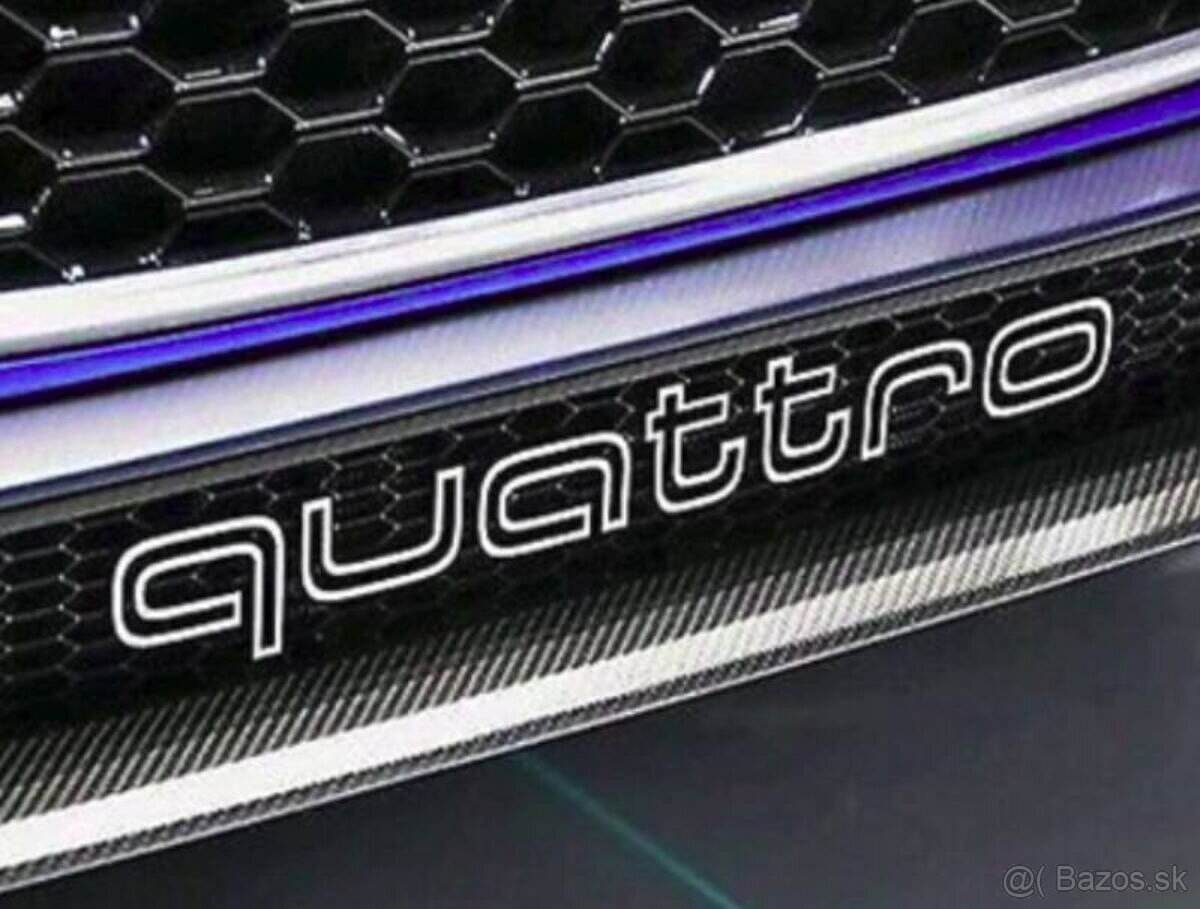 Audi QUATTRO NAPIS OZNACENIE LOGO DO MASKY
