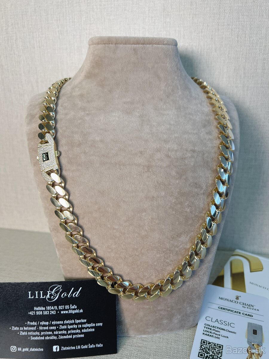 zlata retiazka 14k 54.23g NOVÁ PUNCOVANÁ
