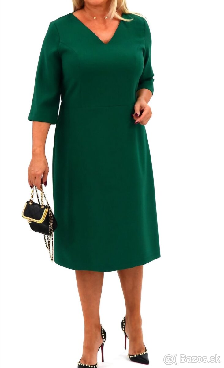 Zelené šaty krátke