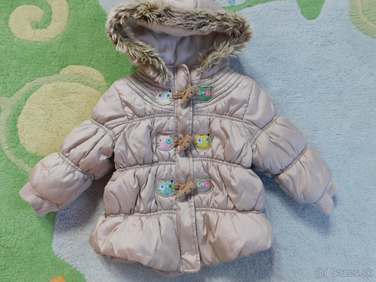 Teplá mačičková bunda Next 12-18 mes