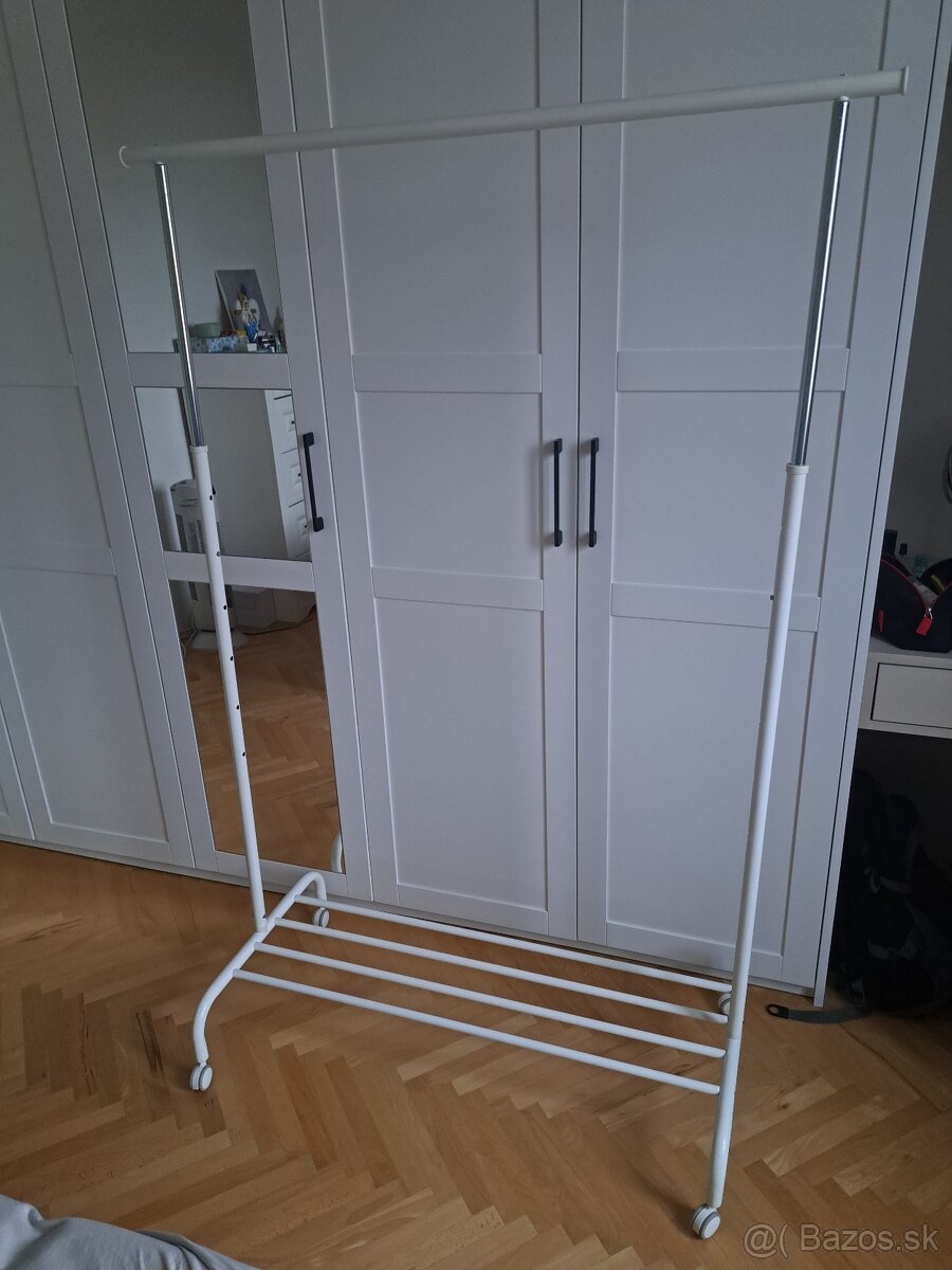 RIGGA Vešiak na šaty IKEA, biely