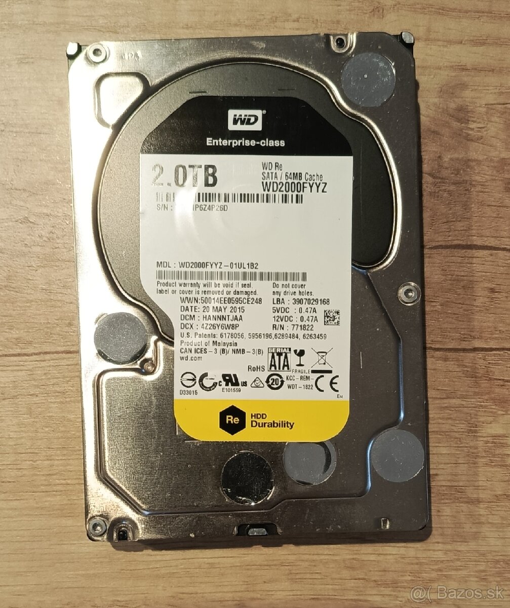 2TB HDD Western Digital Re (Enterprise Class)
