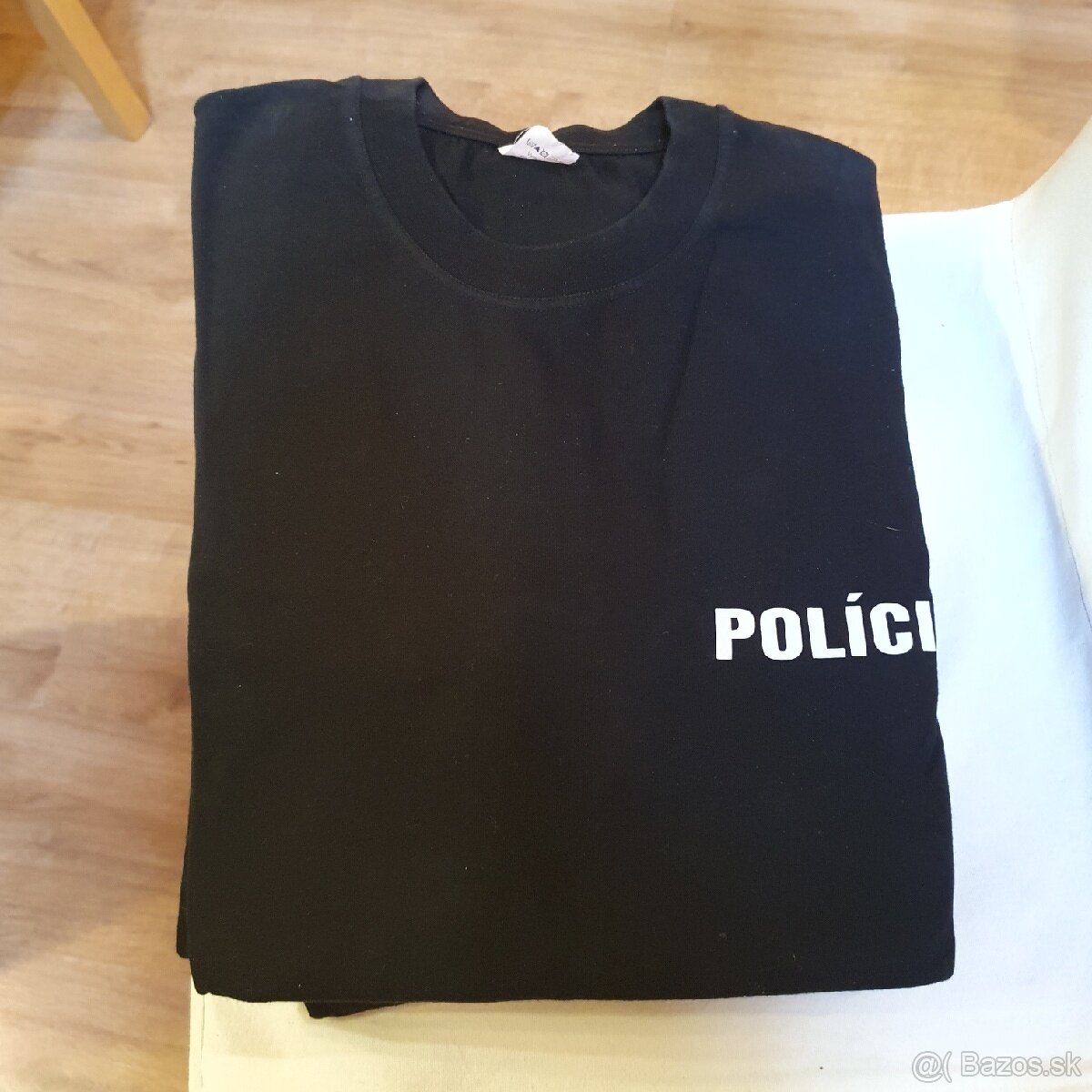 Policajné tričko čierne, veľkosť L a XL