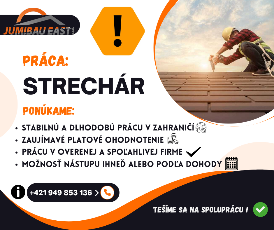 Hľadáme strechárov – práca v Nemecku