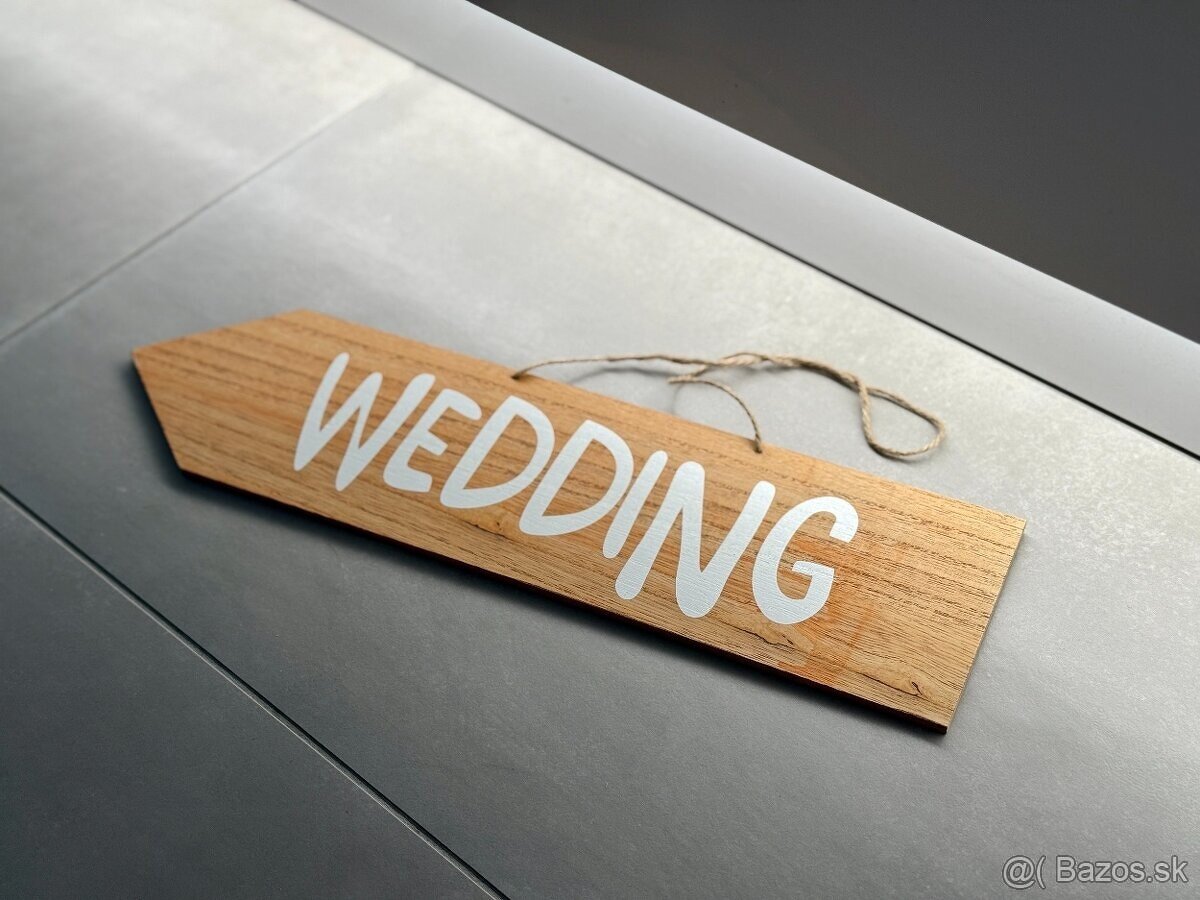 Svadobná šípka Wedding - obojstranná
