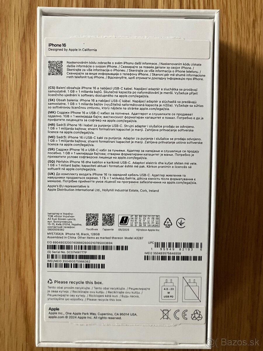 iPhone 16 128 GB