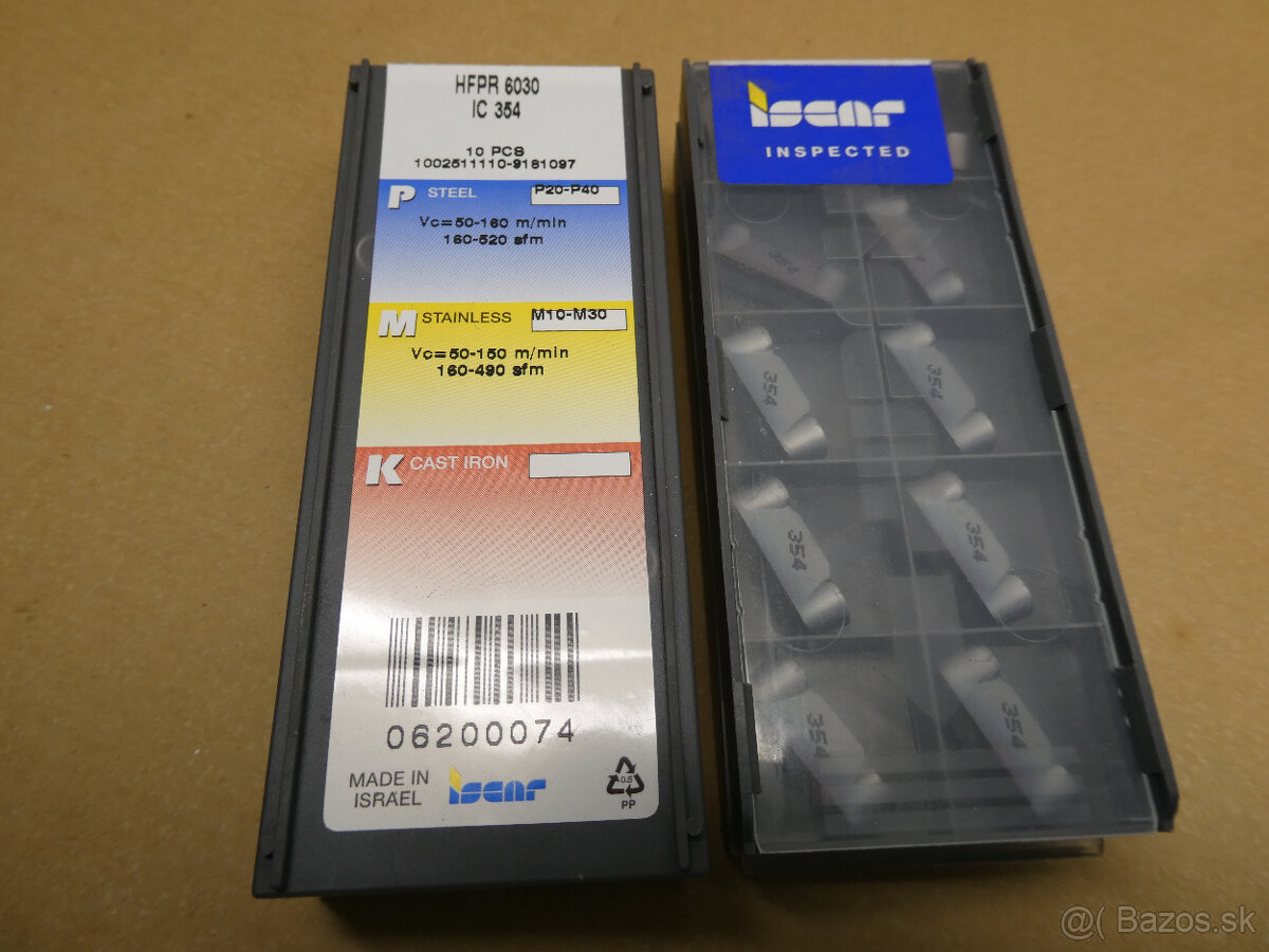 Predám doštičky na zápichy ISCAR