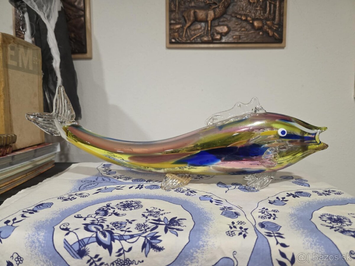 Retro sklenená ryba