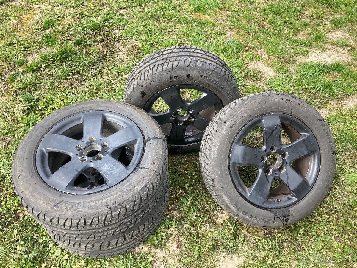 Predám letnú sadu 5x112 R16 - 225/55 R16