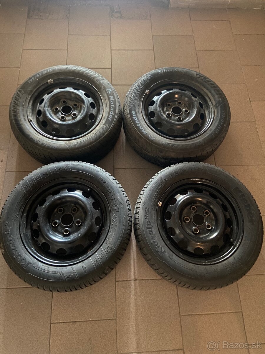 Predam plechače 5x112 r15