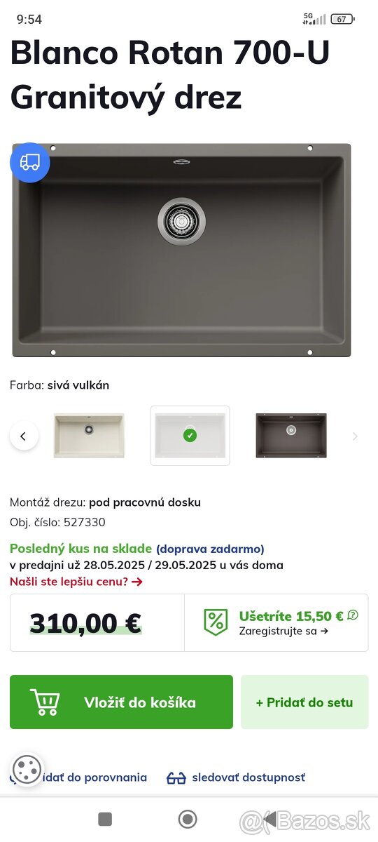 Granitový drez Blanco