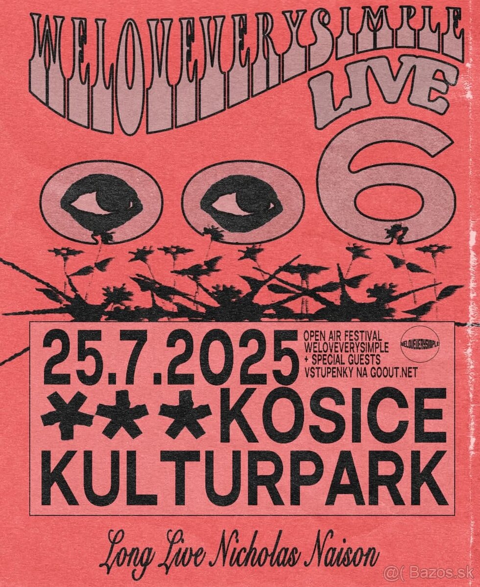 Predam dva lístky na wlvs koncert v Košiciach 25.7