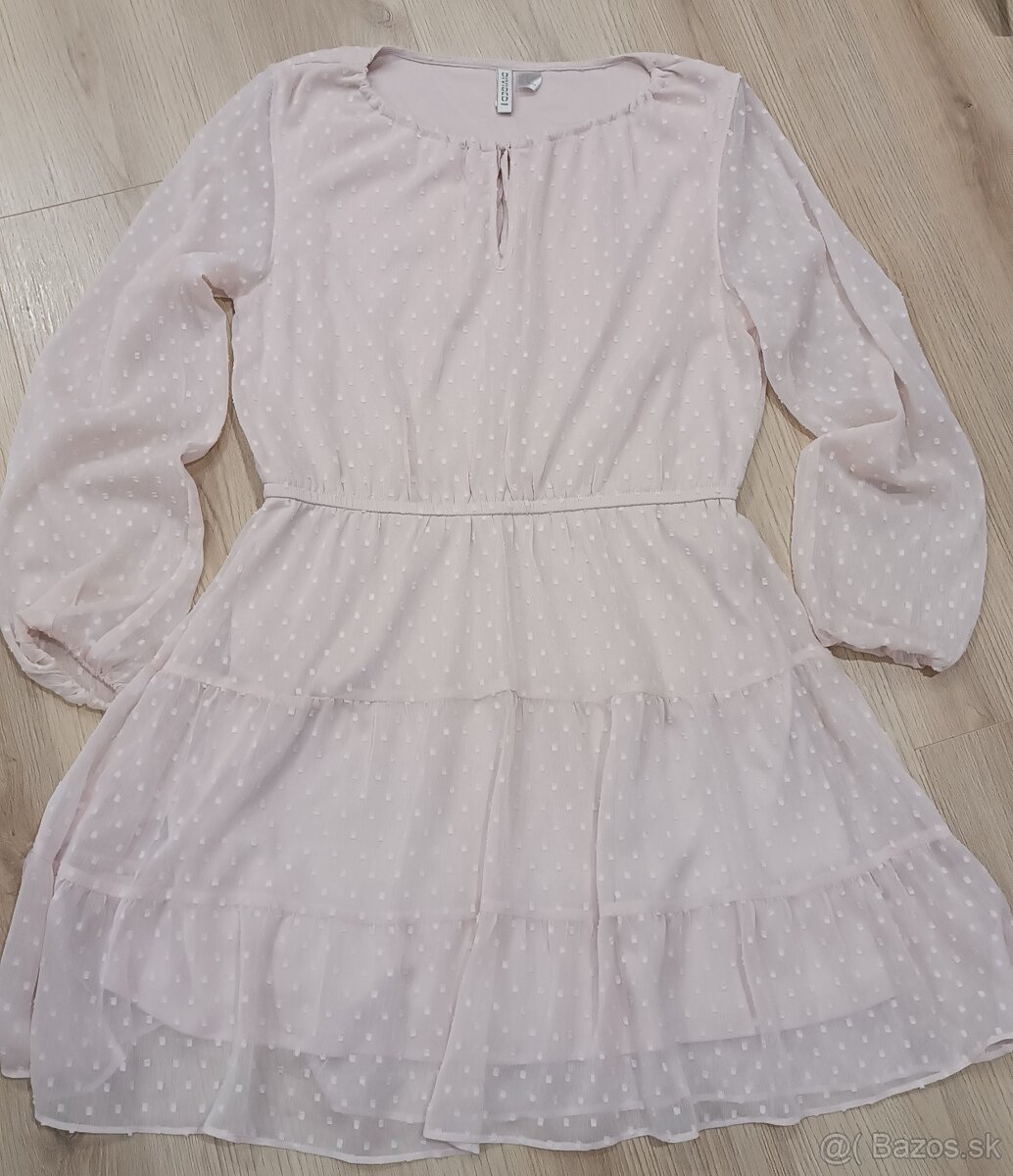 Predám bledoružové šaty značky H&M