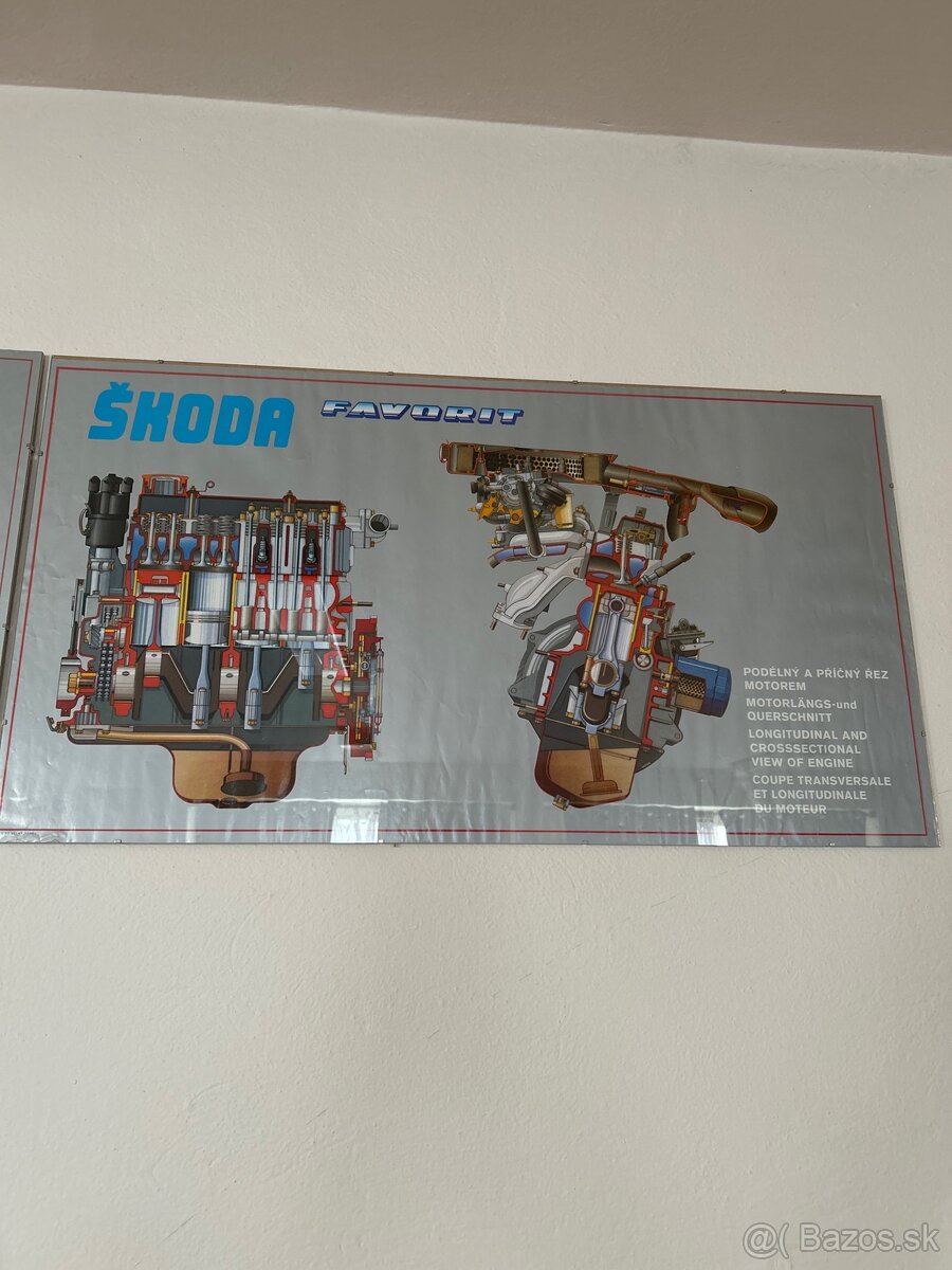 Retro plagát v ráme