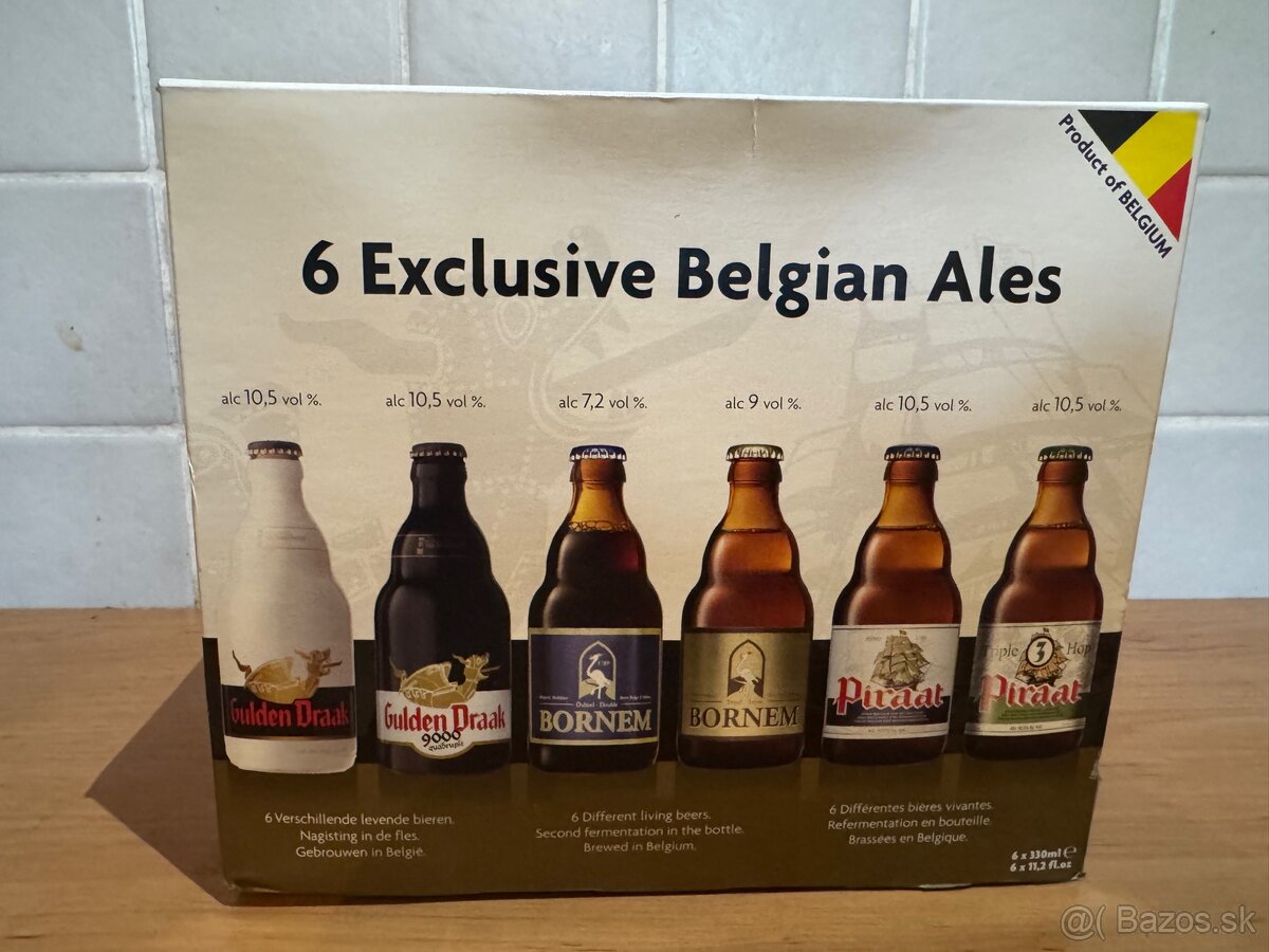 Zbierka belgickych pív