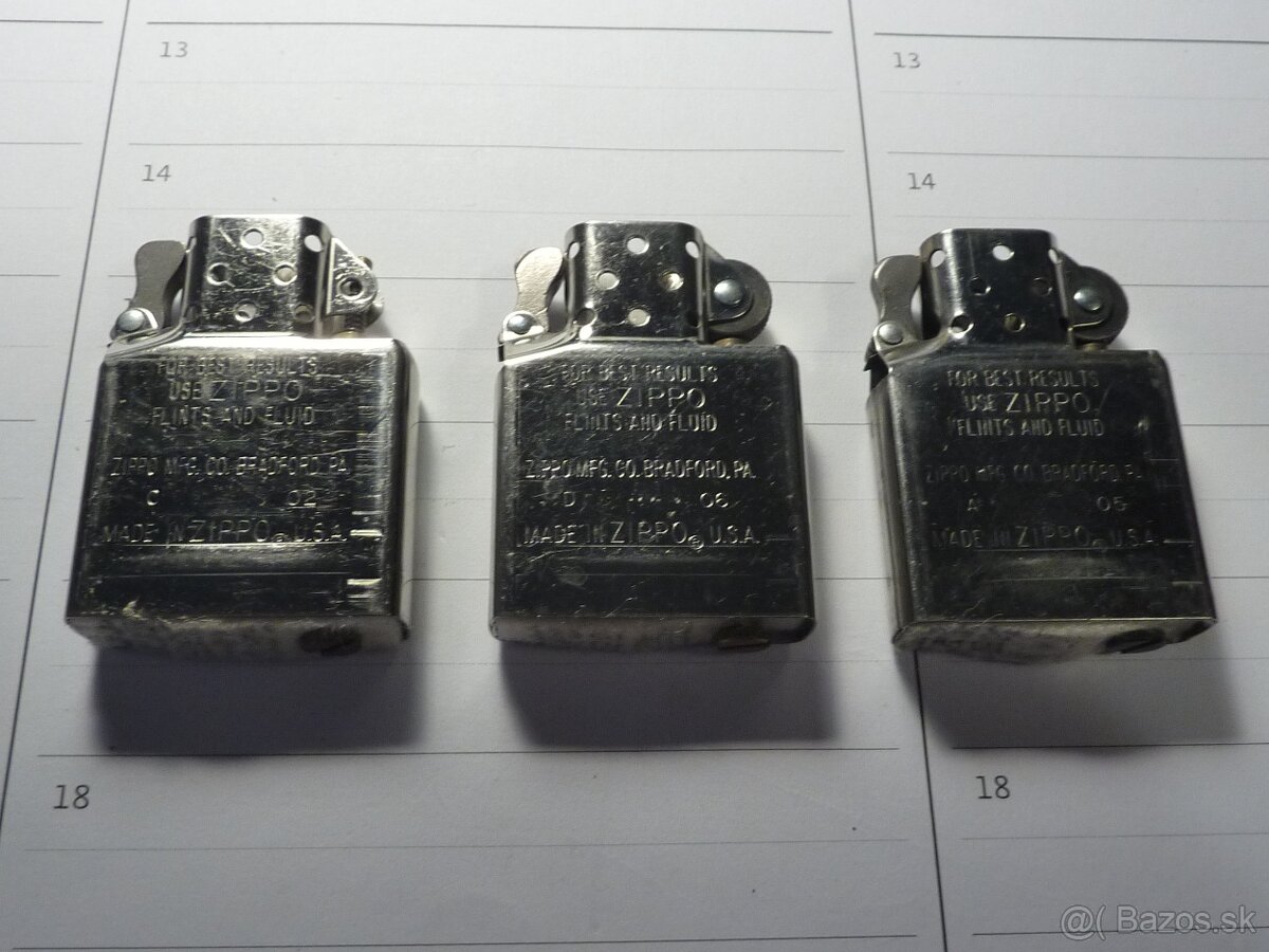 ZIPPO- náhradné časti