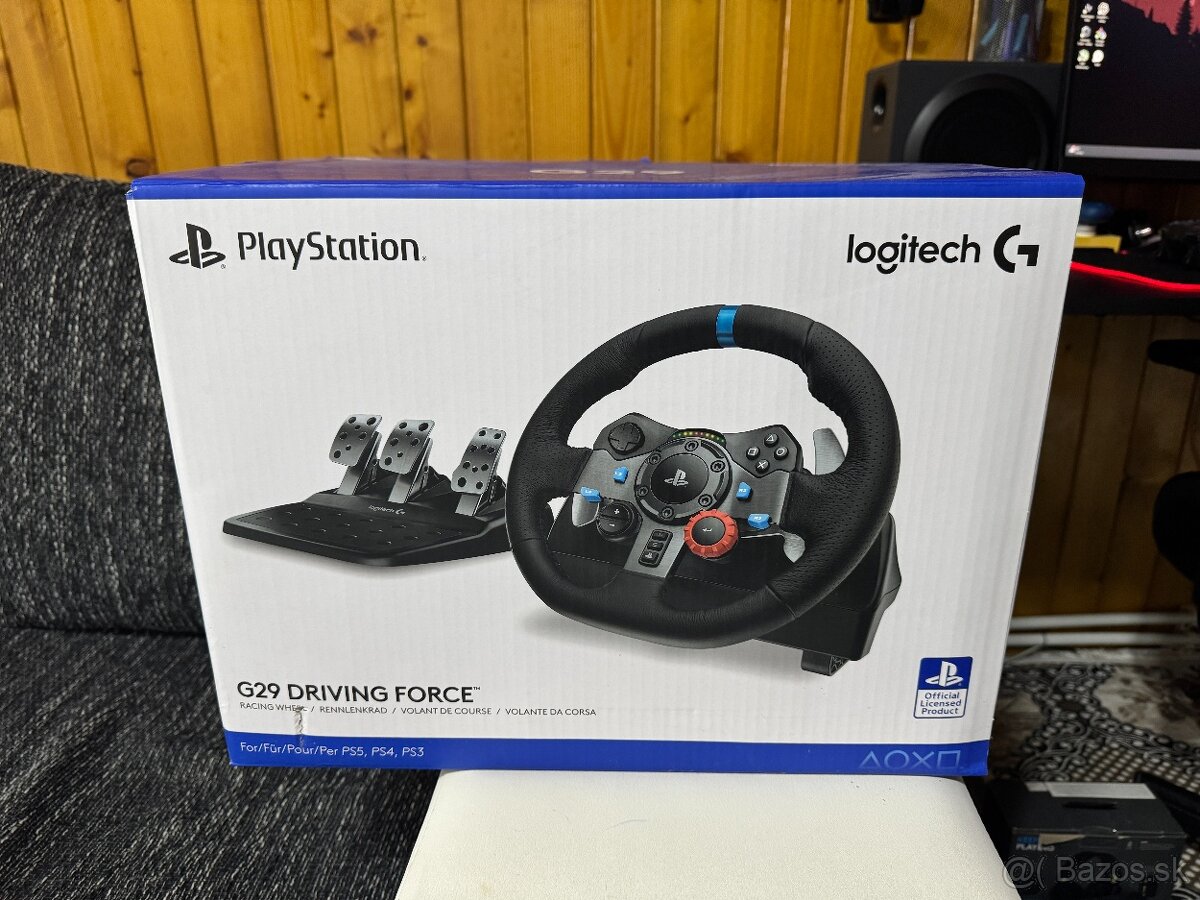 Predám Logitech G29 – TOP stav, záruka, doklad