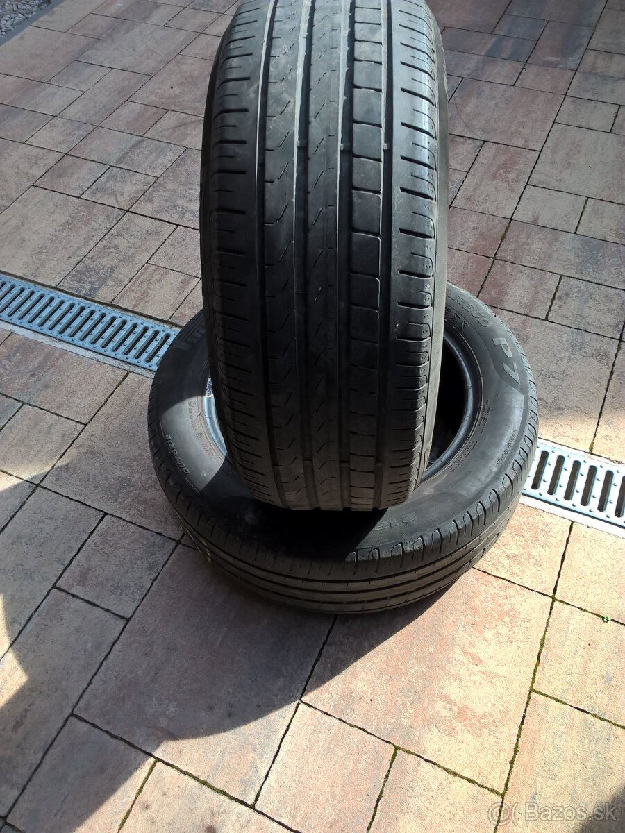 2 ks LETNÉ 215/55 R16 93W PIRELLI cca 5 mm - LEN 19,99€/kus