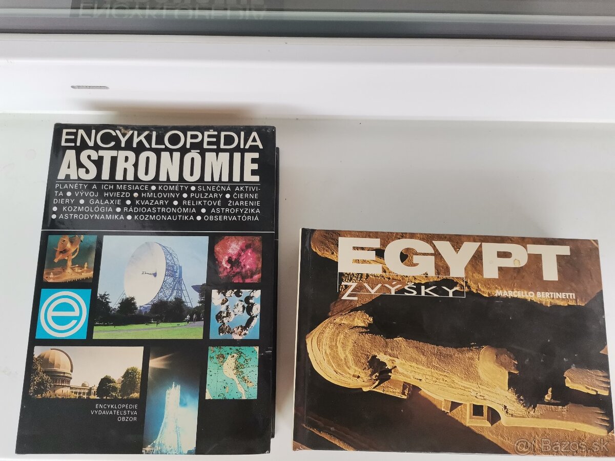 Knihy - astronómia, Egypt, angličtina, IT, fitness, výživa