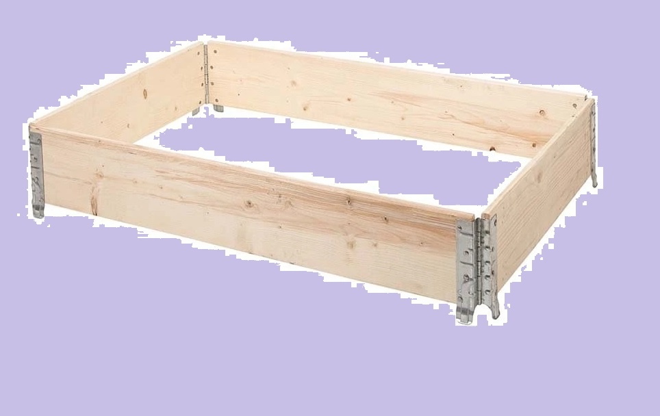Vyvýšený záhon, paletová ohrada