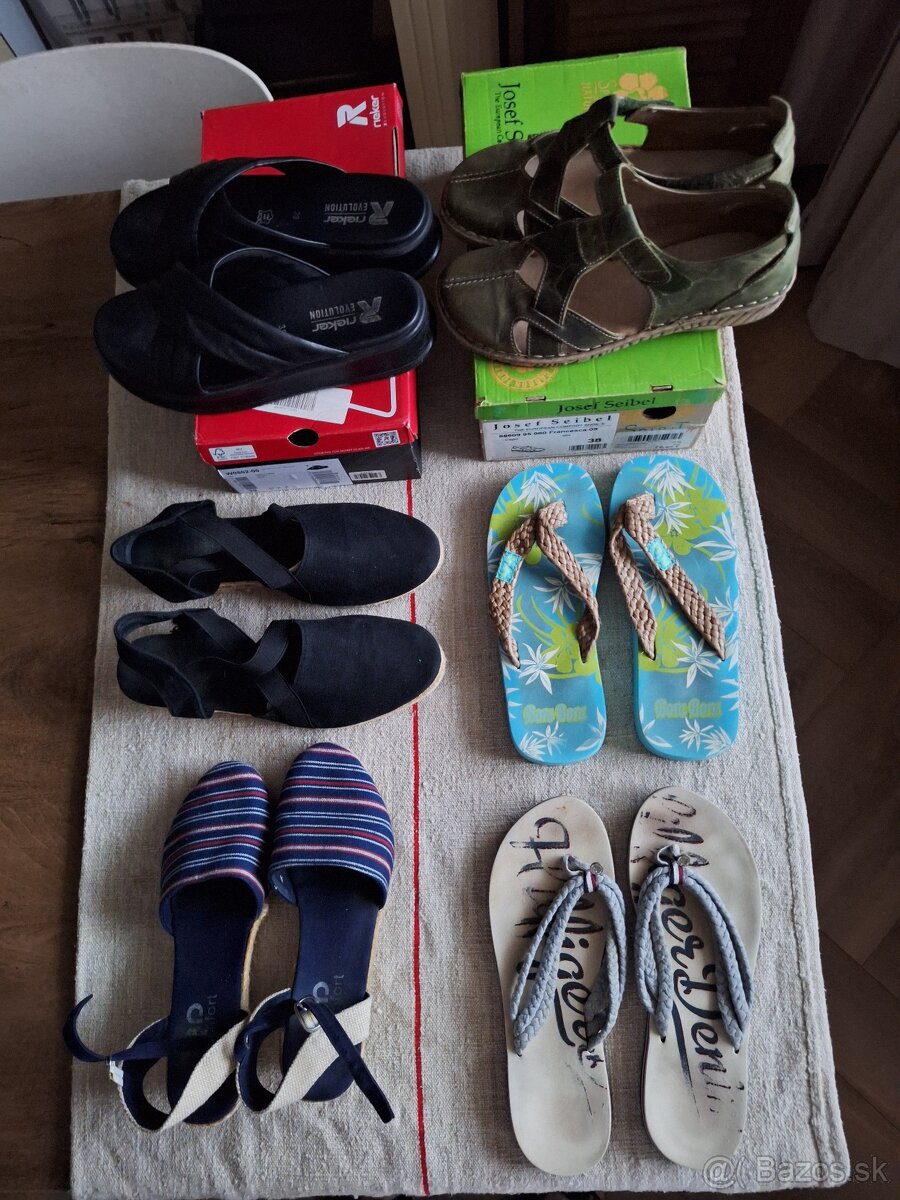 Dámske šľapky, žabky, espadrilky