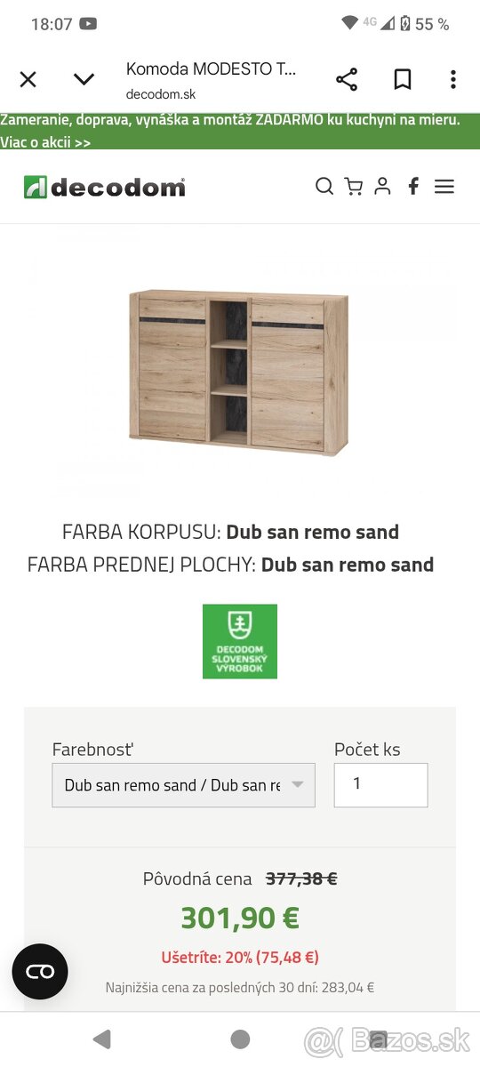 Nábytok do obývačky