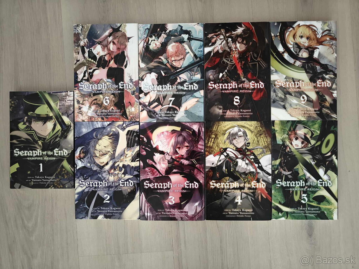 Seraph of the End 1-9 manga/komiks séria