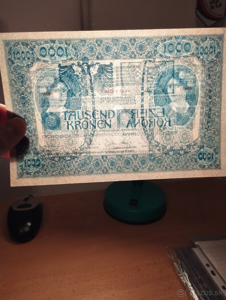 bankovku 1000k 1902 v krásnom stave aUNC