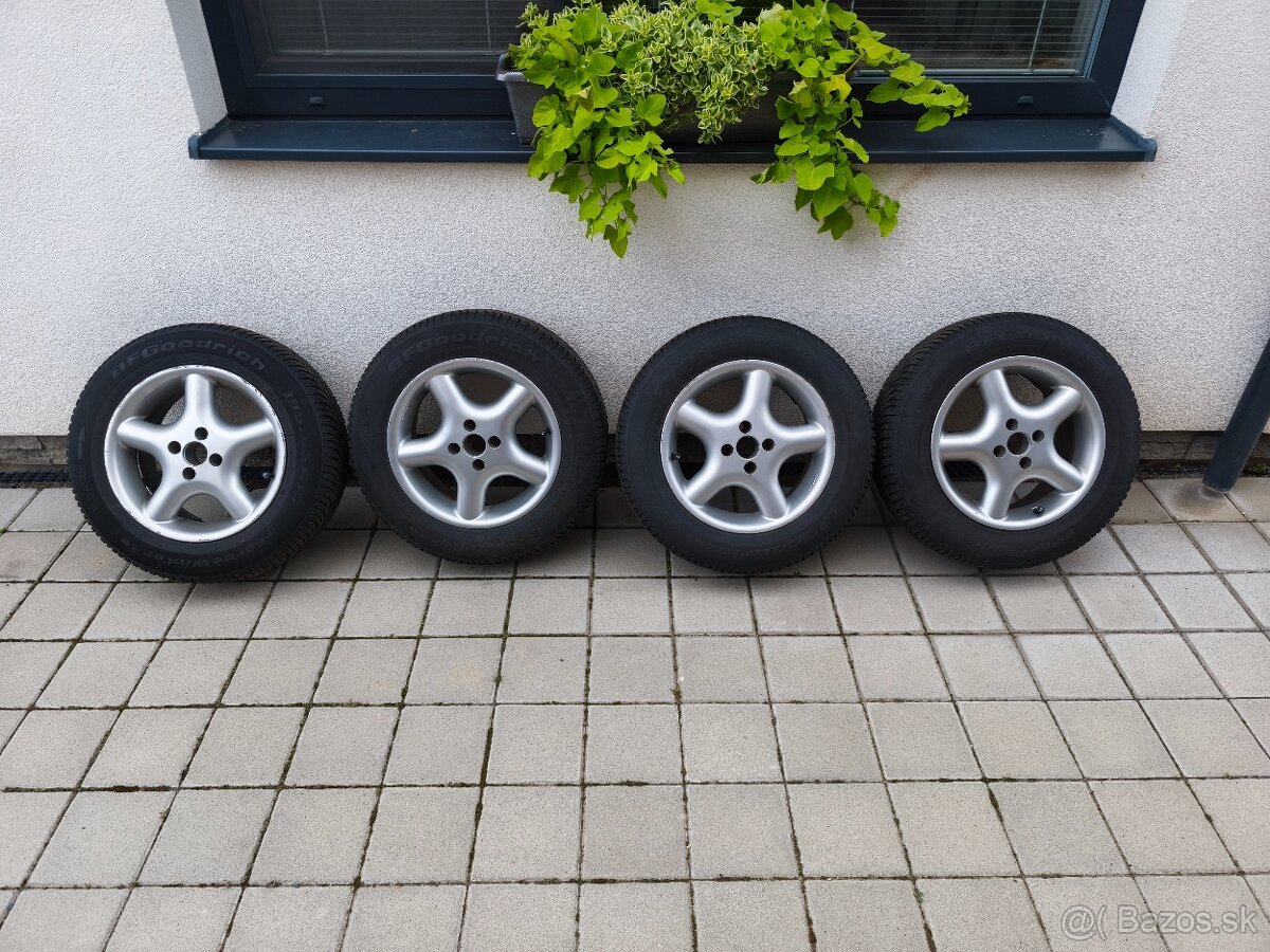 4x100 4x98 Sada diskov R15 zimné pneu