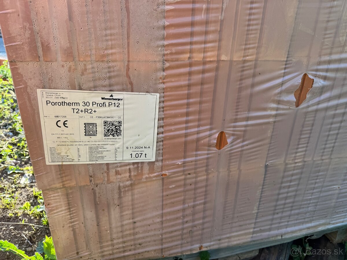 Predám Porotherm 30 Profi P12 a Porotherm 23 ProfiP 12