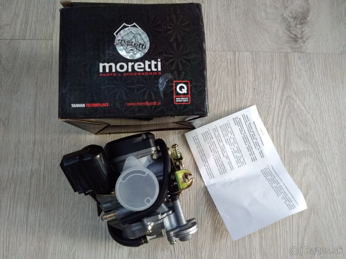 Karburátor na čínsky 4T skúter odblokovaný na 80-100cc