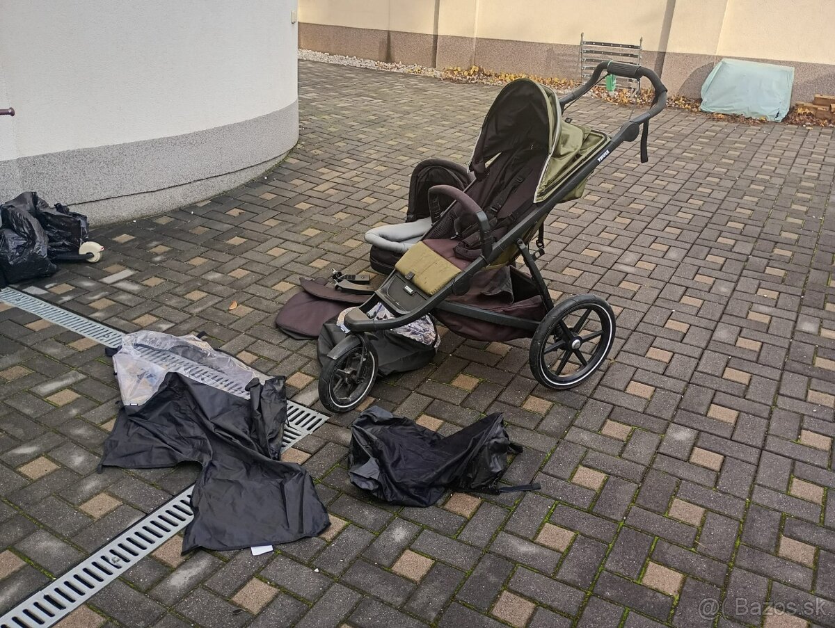 Predám kočík Thule Urban Glide 2 + vanička a príslušenstvo
