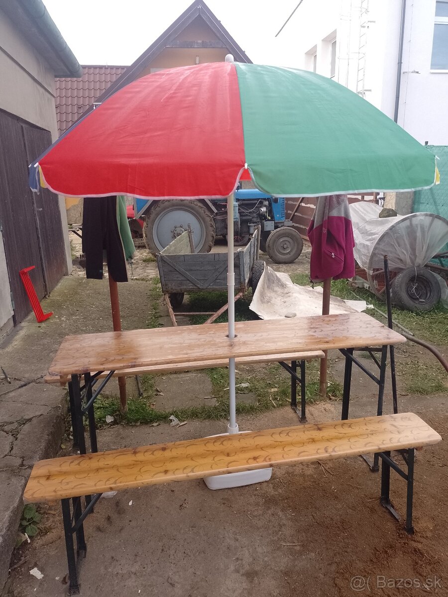 Mesiac použivany pivný set do zahrady len osobný odber