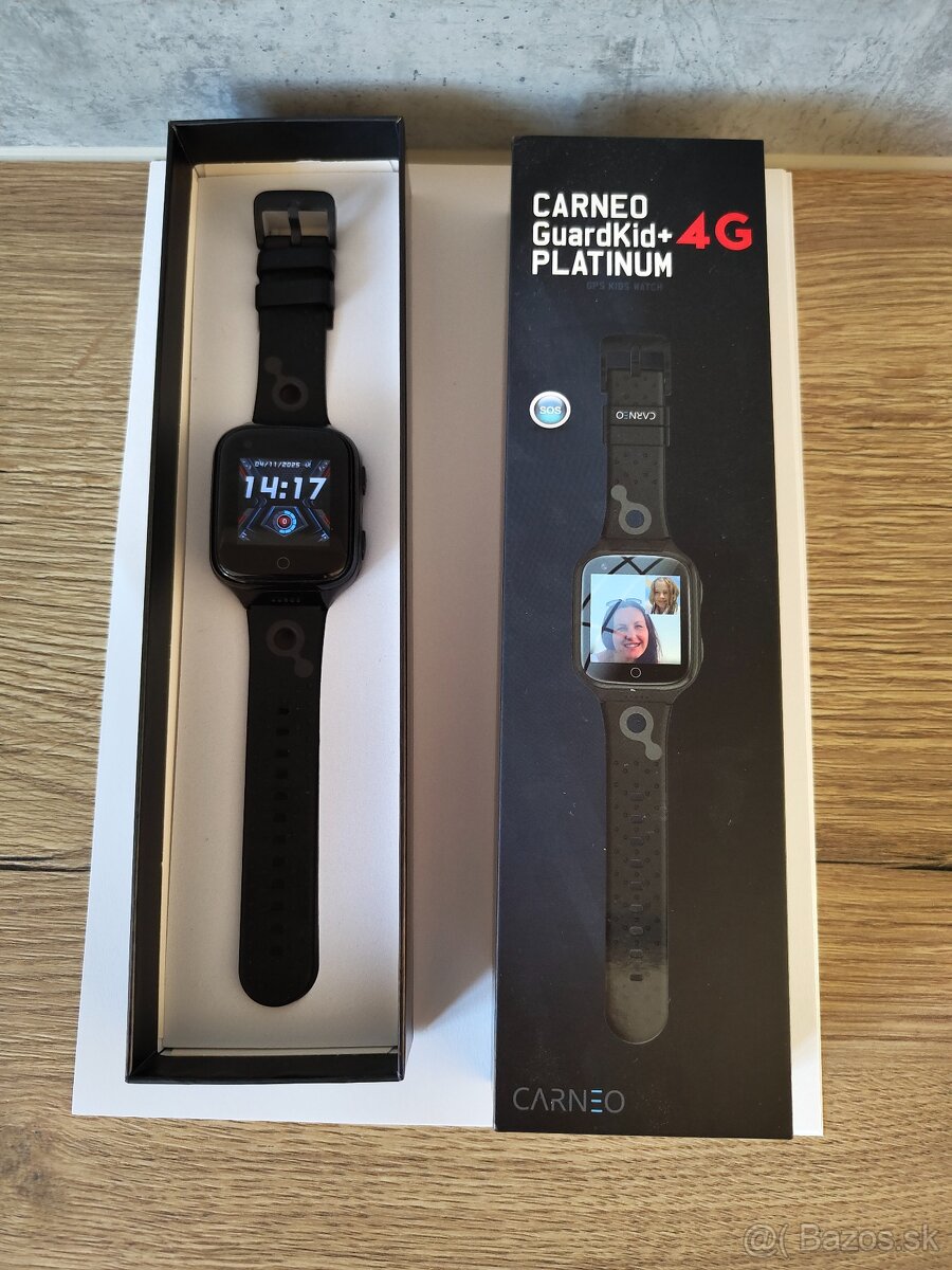 Detské smart hodinky Carneo GUARDKID+ 4G Platinum