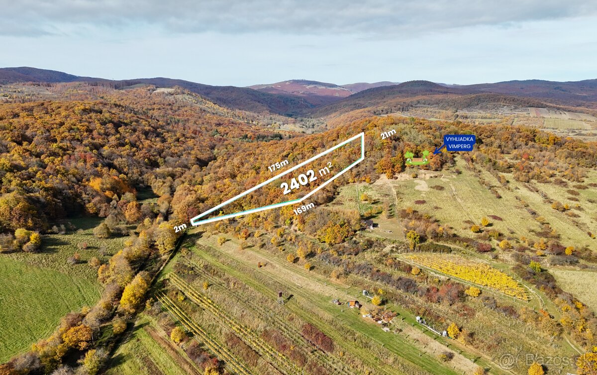 Pekný lesný pozemok kúsok od vyhliadky Vimperk