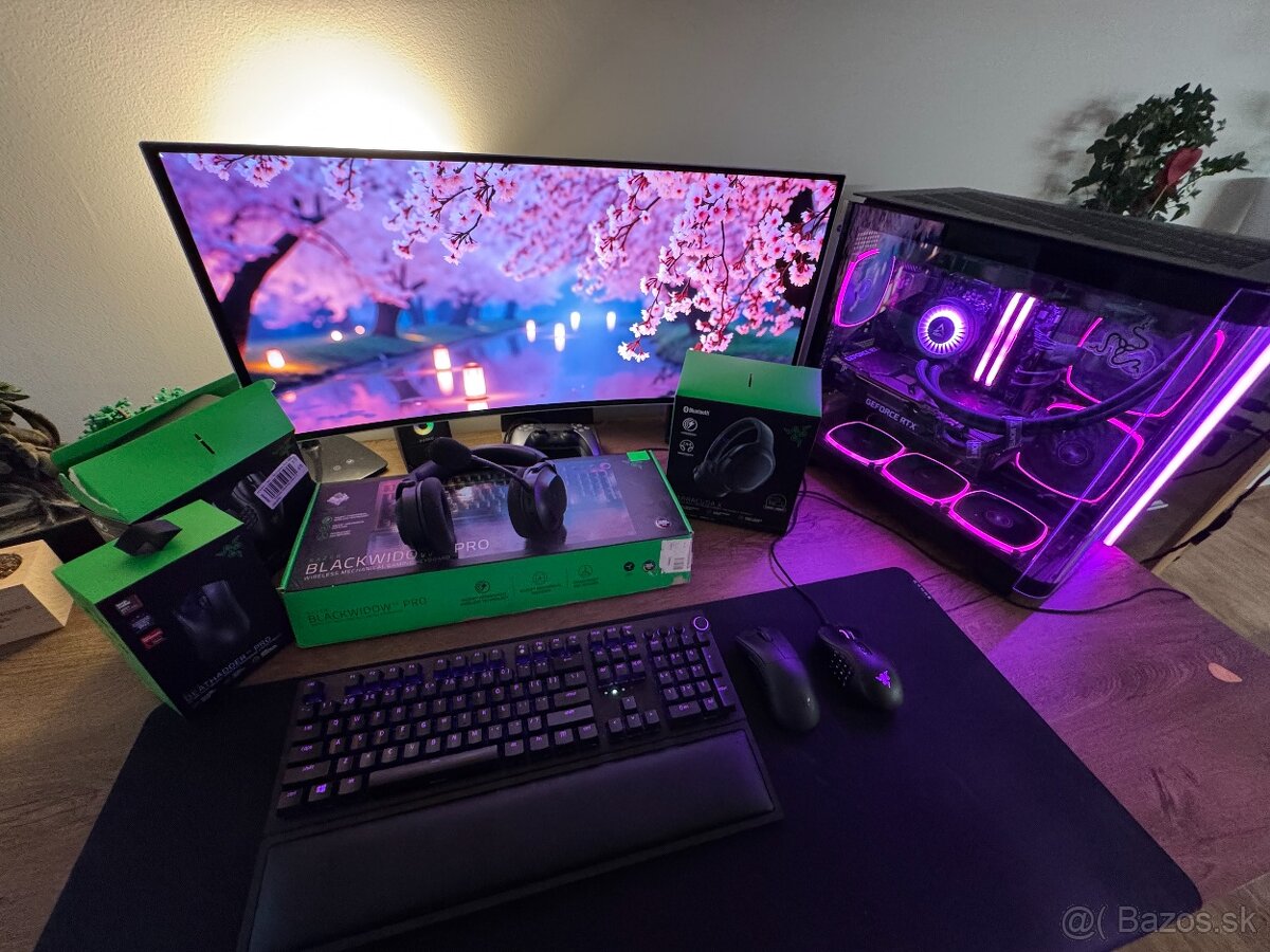 Predám výkonný herný PC +  Razer príslušenstvo