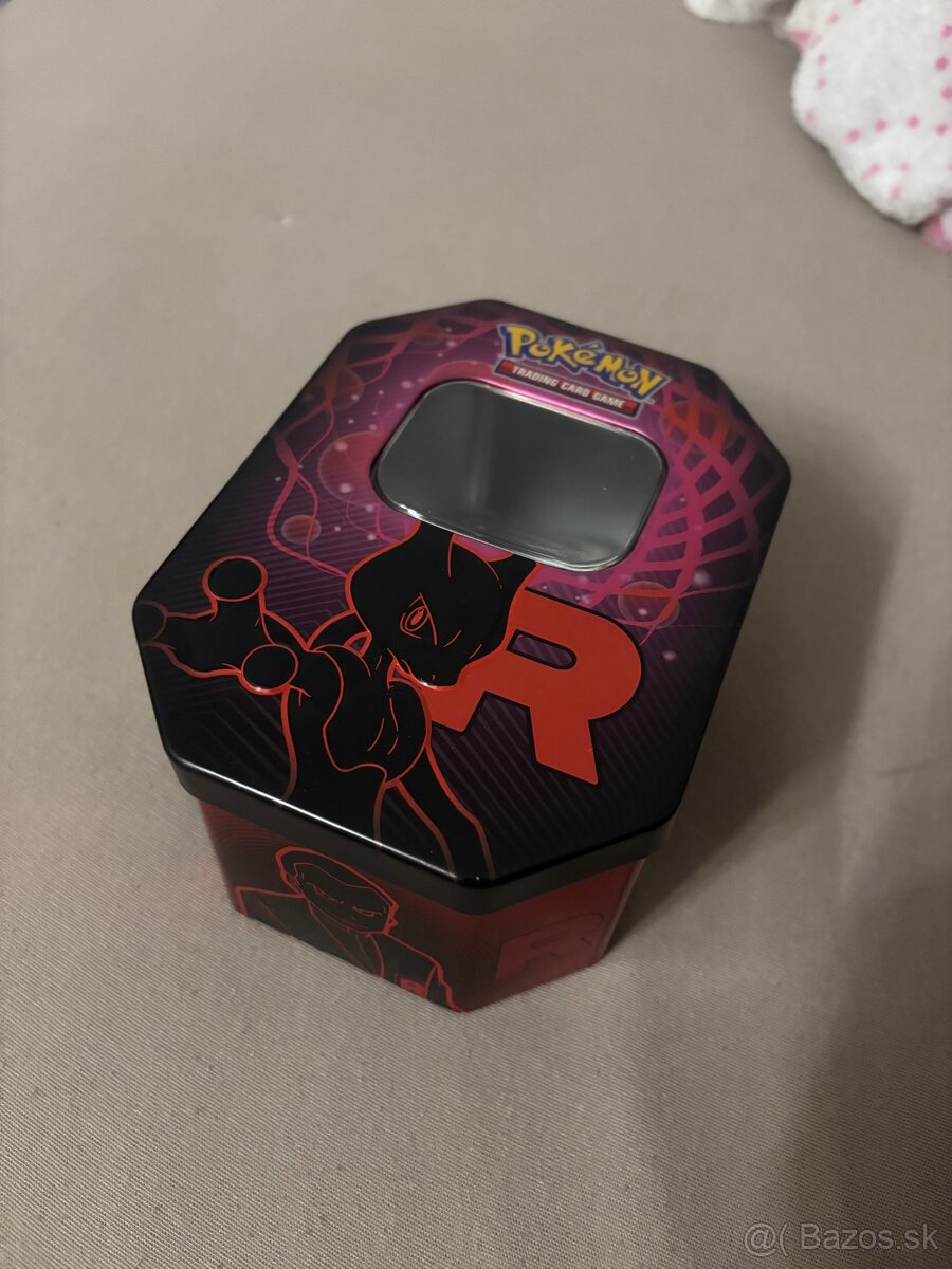 Plechová krabička na Pokémon karty