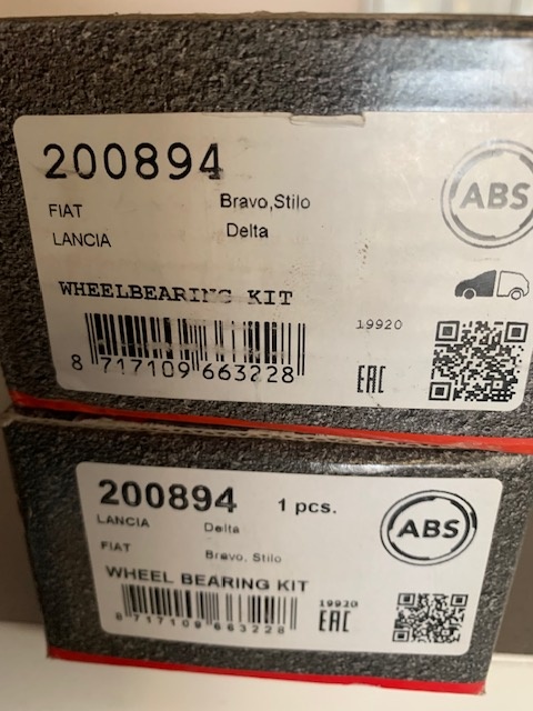 ložisko na fiat bravo