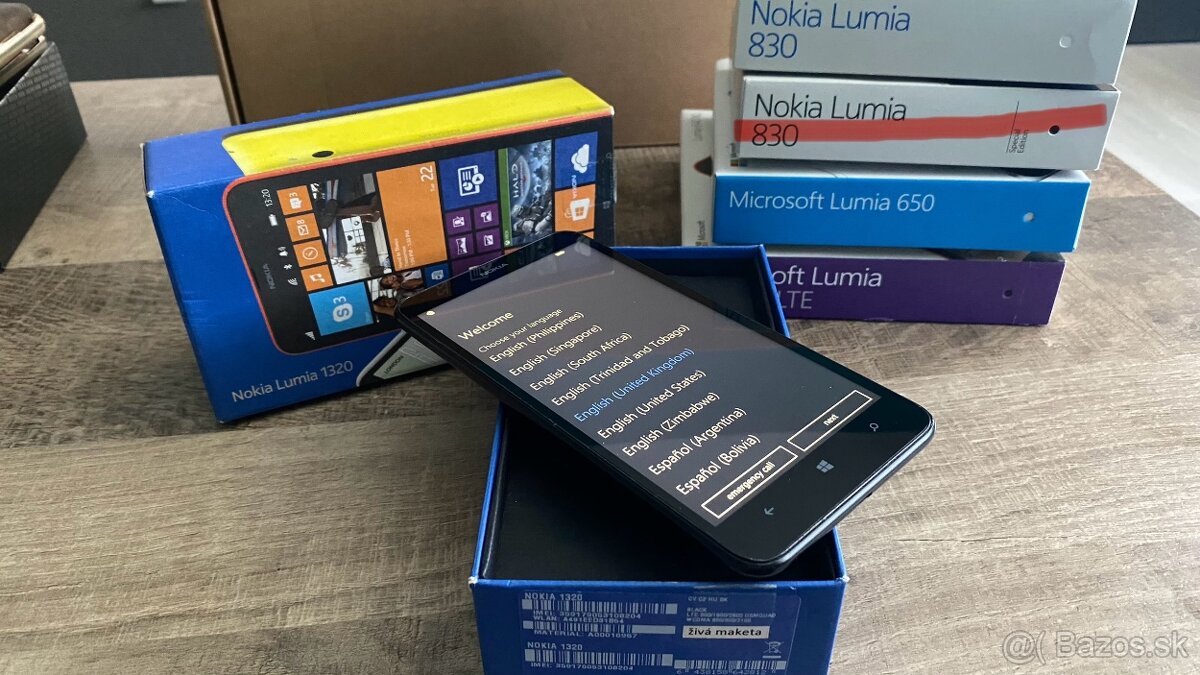 Lumia 620, 640 XL, 650, 830, 830, 1320