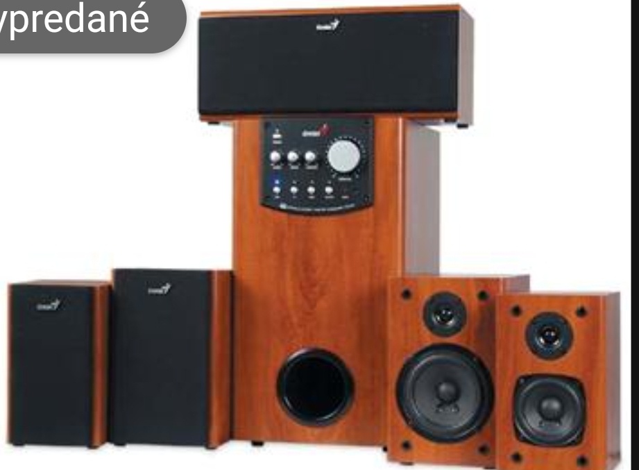 Predám domáce kino zostavu 5.1 Genius SW-HF 5000 a 6000