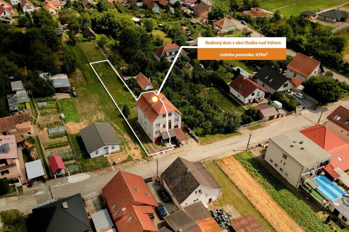Predaj rodinného domu v obci Skalka n/Váhom, okres TN