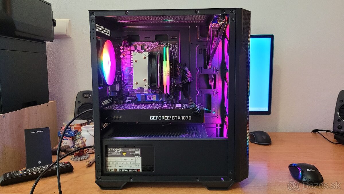 Herný PC,Ryzen 5 3500X,GTX 1070 8GB,16GB RAM,M.2