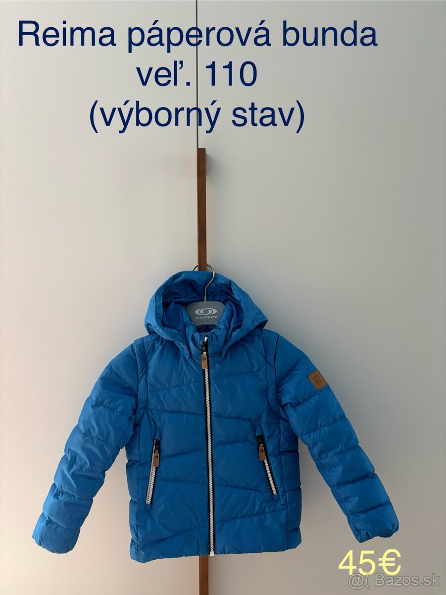 Reima Martti páperová bunda veľ. 110