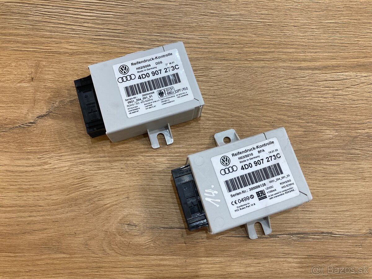 Audi A6 Allroad C5 kontrola tlaku v kolesach (TPMS)