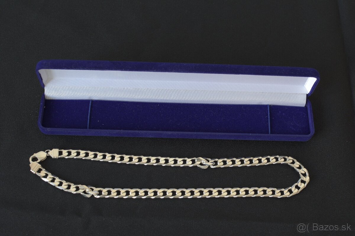 Strieborná pánska retiazka 50 cm